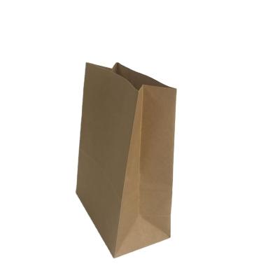 China Biodegradable Square Bottom Kraft Paper Bag Without Handle for sale