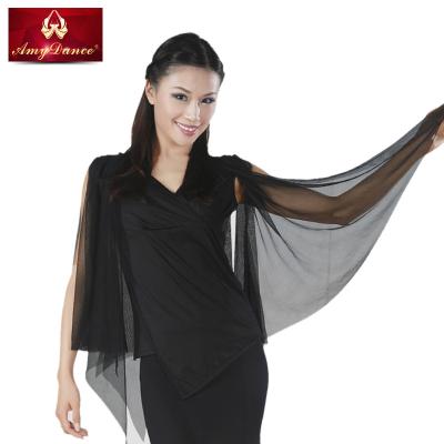 China Large Eco - Friendly Discount Butterfly Sleeves Irregular Ballroom Clothes for sale