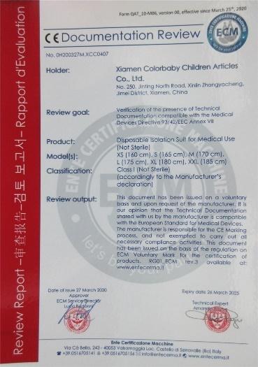 CE - Xiamen Colorbaby Children Articles Co., Ltd.