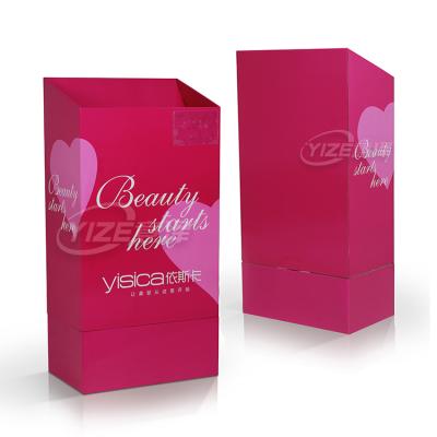 China Large Size Cosmetic Makeup Items Cardboard Trash Can Displays , Custom Corrugated Cardboard Comet Trash Can for sale