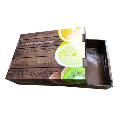 China Recycled Materials Corrugated Fruits And Vegetables Cardboard Box Custom Fresh Fruit Gift Box Packaging for sale