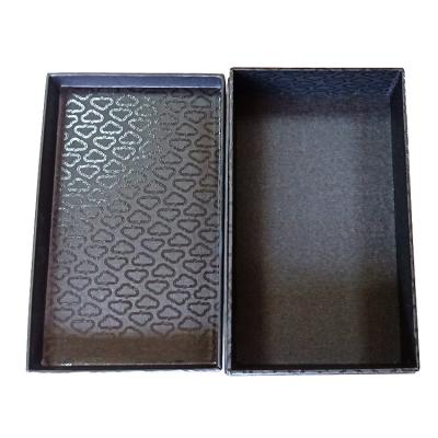 China Recycled Materials Black Out Custom Packaging Box UV Finish Small Cardboard Box For Packaging for sale