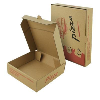 China Recycled Materials Corrugated Wholesale Round Thermal Pizza Slice Paper Boxes For Packaging 10 14 12 Inch Black Custom Pizza Boxes With Logo for sale