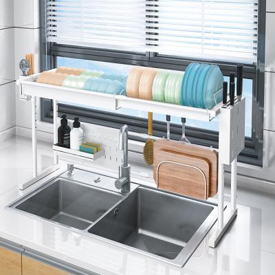 China Sustainable Household Stainless Steel Sink Organizer Kitchen Organizer Countertop Organizer for sale