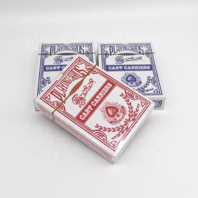 China JP043 China Factory Supplier Cart Carriers Paper Poker Cards Custom Printing 988 Paper Cheap Playing Cards for sale