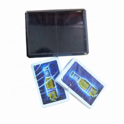 China Factory direct JP056 business supply gift high quality promotional paper saudi game card pvc set two poker pieces in plastic box for sale