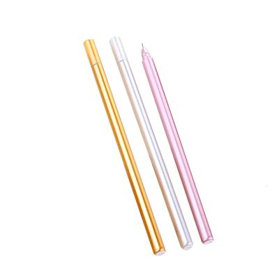 China Gel Pen Light Texture Test Triangle Metal Feel Normal Office Customized Logo Pens for sale