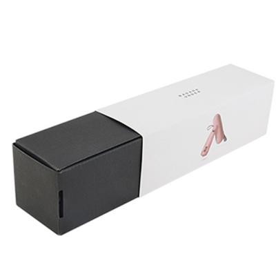 China Handmade Wholesale Rectangular Black And White Convenient Umbrella Packaging Box Corrugated Box For Vacuum Cup for sale