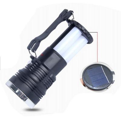 China SMD2835 geführte Taschenlampen-Solarfackel des Akku-Ip55 wasserdicht für Zelt zu verkaufen