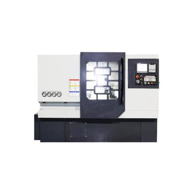 China Hotels China Servo Motor Micro Slope Bed CNC Lathe Machine For Alloy Wheel Repair&Refurbishment for sale