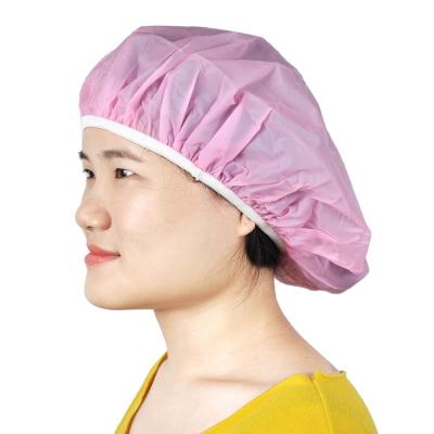 China Low Moq Wholesale Price PVC Medical Waterproof Shower Cap Hair Oil Eco-friendly Cap For Beauty And Facial Mask for sale