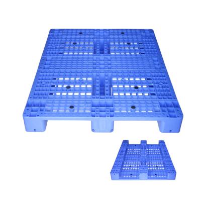 China Single faced 1300 x 1000 wholesale cheap stackable single side warehouse plastic pallets from palete de plastico for sale for sale