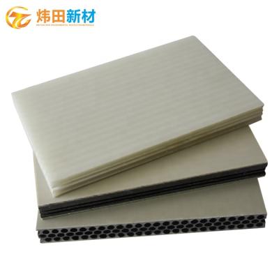 China Reusable High Materials Polypropylene HDPP Silver Materials 15mm Materials Polypropylene HDPP Floor Panel Reusable Flooring Construction Systems Plastic Concrete Formwork Panel for sale