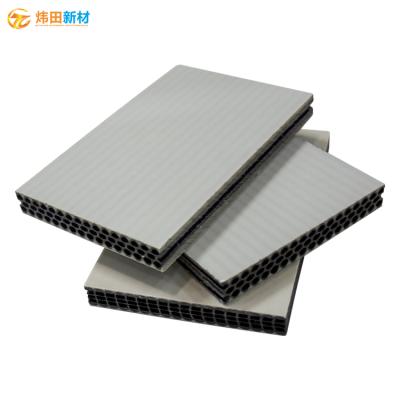 China Farm 2.44*1.22m 15mm PP Walkway Mold Board Cavity HDPP For Formwork Concrete Reusable Construction PP HDPE Plastic Panel for sale