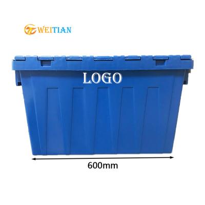 China Large Size Plastic Boxes PP Solid High Quality Supermarket Storage Mobile Fruit Vegetable Carrying Case Basket Box Mobile Turnover Box for sale