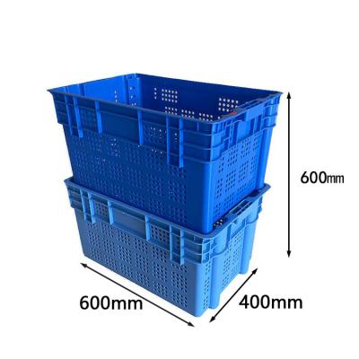 China Good Quality Stackable Plastic Mesh Crates Cheap Stackable Crate For Fruits And Vegetables for sale