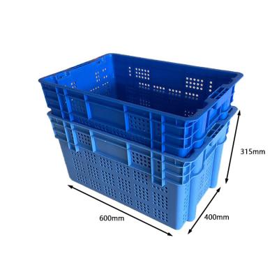 China Plastic Mesh Crate Vegetable Fruit Storage Crate Plastic Vegetable Crate For Sale for sale