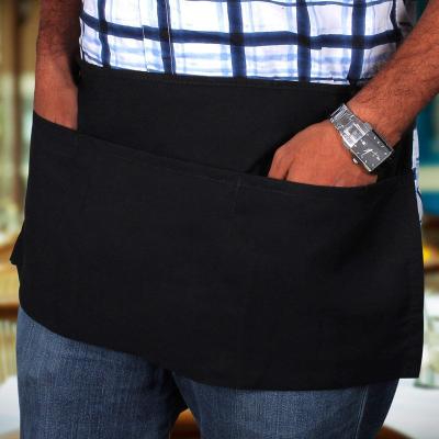 China Cleaning 3 Pockets Polyester Waist Apron Adjustable Waist Aprons For Home And Kitchen for sale