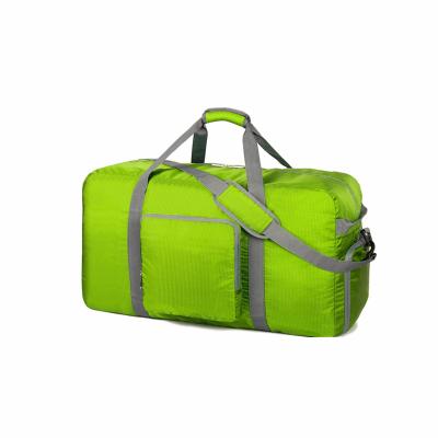 China Eco-friendly Lightweight Foldable Carry Luggage Duffle Tote Bag Storage Travel Bags For Sports Gym Camping for sale