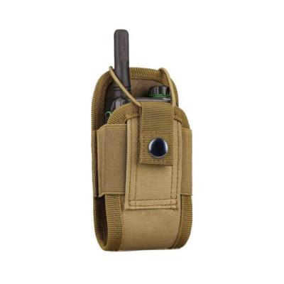 China Portable Durable Tactical Belt Radio Outdoor Mount Bag Walkie Talkie Molle Pouch Intercom Holster Carry Bag For Hunting Camping for sale