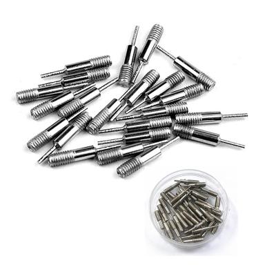 China High Hardness 0.8mm Dia Silver Metal Link Pin Remover Punch Pins Threads M3x0.5 for sale