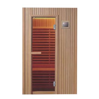 China Indoor Computer Control Panel Traditional Iron Fir Sauna Sauna Dry Room On Sale for sale