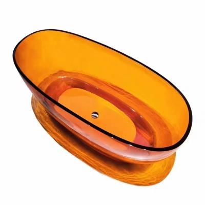 China Modern popular colorful transparent bathtub for sale