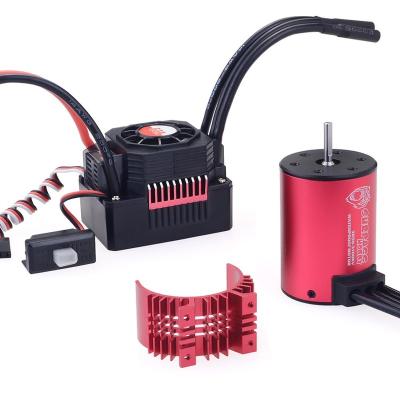 China RC Hobby SURPASS HOBBY 1/10 RC Parts Waterproof 3650 Motor w/ Heatsink 45A Brushless ESC for Radio Control Toys for sale