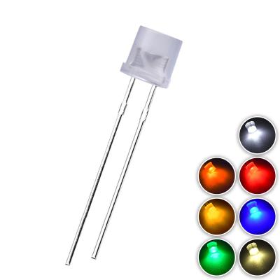 China Wholesale traffic light light led flat surface diffuser milk lens 5mm head diffuser diode led diode for sale