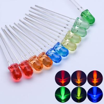 China Photo Customized Original High Quality Crystal Translucent LED Diode 5mm Red Green Blue Led Diode for sale