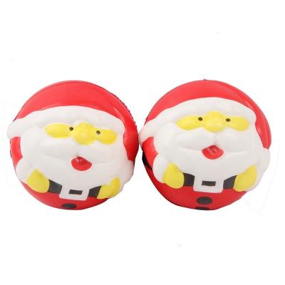 China Party Customized Slow Rising Slow Rising Slow Rising Cartoon Expression Ball Shape Santa Toys for sale