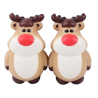 China Party Customized Slow Rising Slow Rising Toys Slow Rising Cartoon Expression Santa Elk Toys for sale