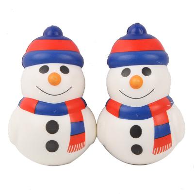 China Party Customized Slow Rising Slow Rising Toys Slow Rising Cartoon Expression Santa Christmas Snowman Toys for sale