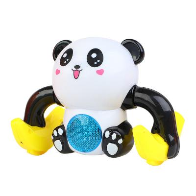 China Modern baby girl baby boy singing panda rollover toy panda rollover toy electric voice control crawling toy for sale