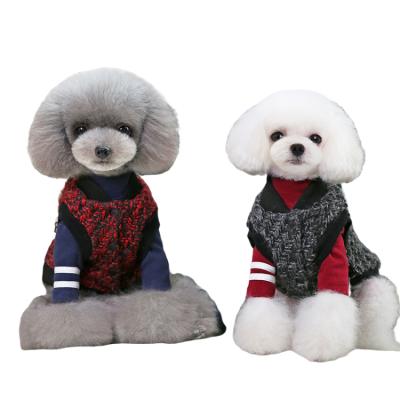 China Viable Funny Pet Clothes Winter Dog Thickening Thermal Vest Teddy Pet Small Dog Cat Clothes Wholesale for sale