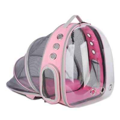 China Bubble Space Capsule Breathable Expandable Transparent Pet Cat Carrying Carrier Backpack Bag for sale