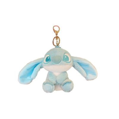 China Children's Gift 15cm Long Stitch Plush Doll Ears Figure Gift Hanging Soft Plush Children's Backpack Plush Key Chain for sale