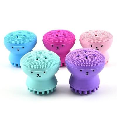 China Softly Silicone Manual Multi Function Massage Exfoliator face washing brush for sale