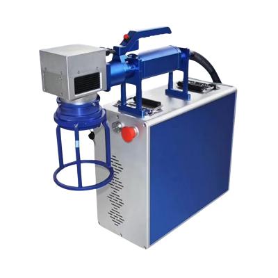 China Air Cooled For Rubber Fiber Laser Handheld Marking Machine for sale