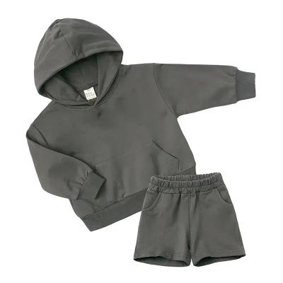 China 2023 Custom Inspired Kids Clothing Set Coats Wholesale Autumn and Winter Blank Two Piece Pants Set Suits Boy and Girls JTE015 for sale