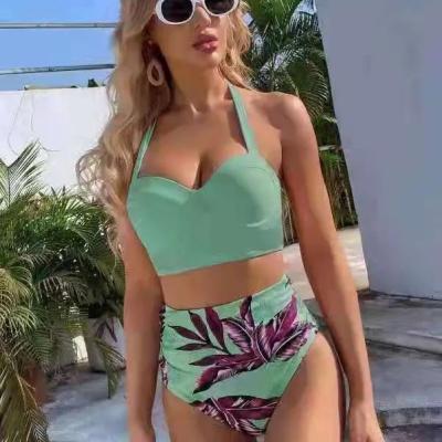 China QUICK DRY Fashion Summer Women Swimwear Beachwear Floral Two-Piece Swimsuit Ladies Wholesale Modest Female Sexy Bikinis Swimwear for sale