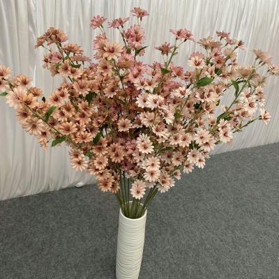 China Fabric Simulation Crepe Myrtle Flower Silk Flower Arrangement For Decoration Wedding Artificial Flower Wholesalers for sale