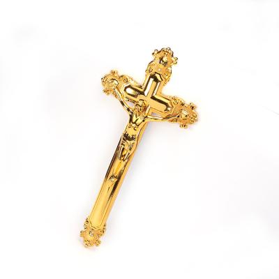 China 2021 European Style Coffins And Caskets Supplies Hot Sale Decor Funeral Cross Gilded Cross for sale