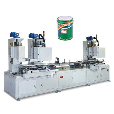 China 0.5-3L Round Paint Can Making Machine For Metal Can Making for sale