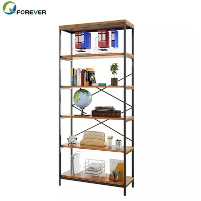 China Wooden Shelf Wall Stuff Storage Bookcase Rack Space Saving Large Sustainable Vintage for sale