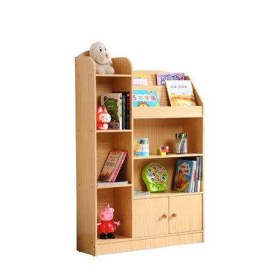 China Multifunctional Storage Box Baby Shelf (The Other) Adjustable Home Bookshelf Children's Furniture Double Door Toys Cabinet Kids for sale