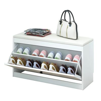 China Modern 2 or 3-Tier Shoe Rack Shoe Rack Shelf Bench with Storage Cabinet for sale