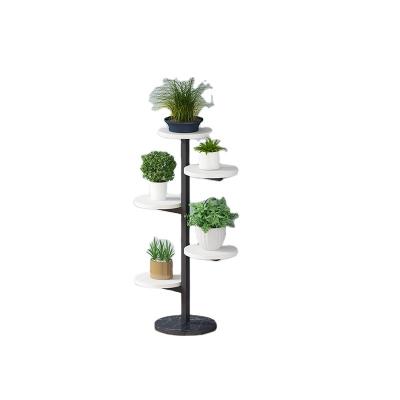 China Simply Indoor Flower Frame Flower Shelf Green Plant Stand Flower Pots Rack Garden Decorative Pots for sale