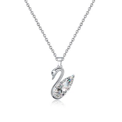 China Cheap Wholesale Custom Chain Classic 925 Sterling Silver Jewelry Pendant Necklace CLASSIC Women Accessories O Swan From China Factory for sale