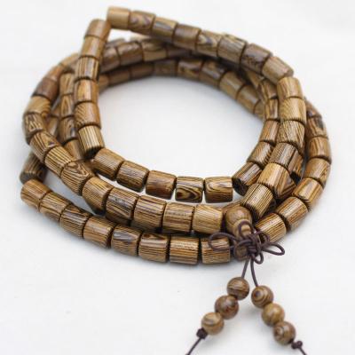 China 108pcs Religious Wooden Prayer Beads Bracelet Wooden Rosary Beads Buddhist Rosary Beads for sale